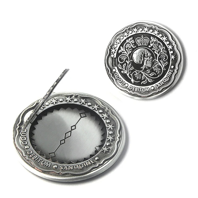 Movie John Wick Can Open Coin Big Size Badge Sofia Blood Oath Marker Keanu Reeves Continental Hotel Adjudicator Cosplay Jewelry: Red