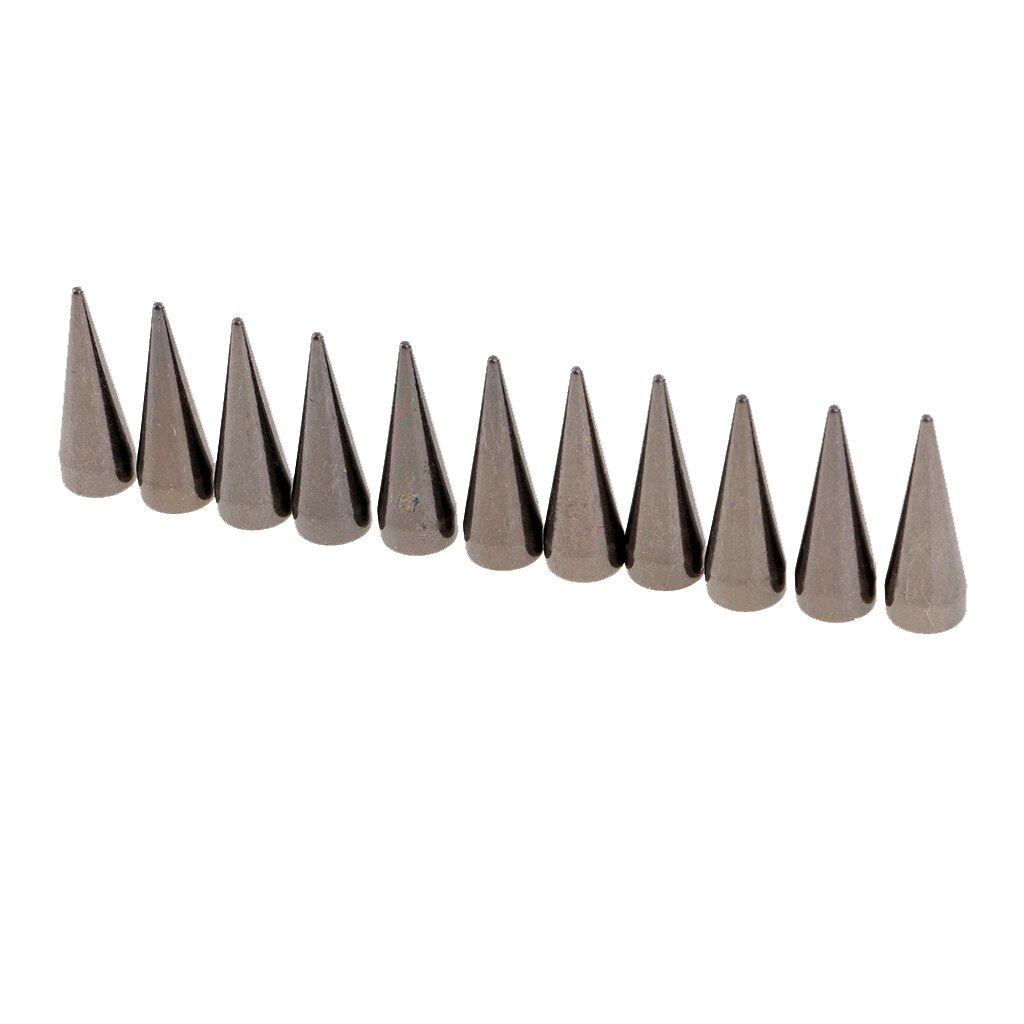 10pcs Cone Punk Rivet Metal Stud Spots Spike Screwback Leathercraft DIY