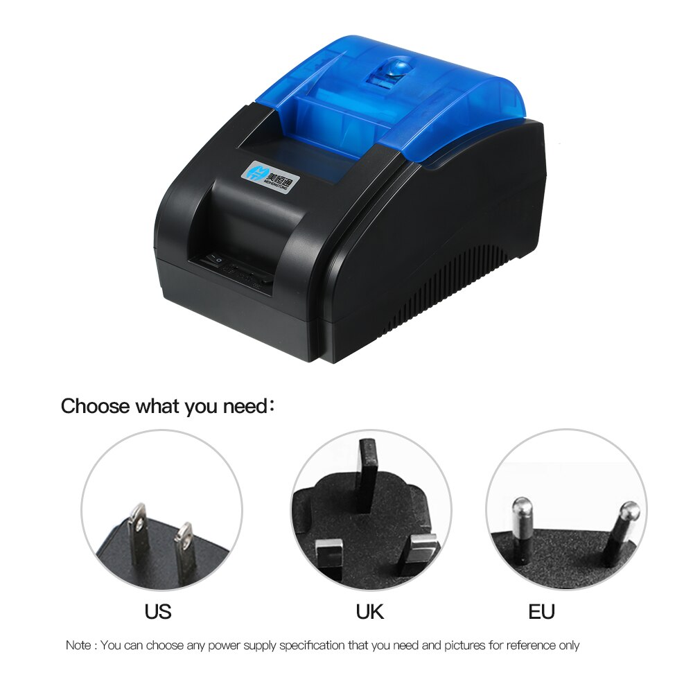 BT Printer Qr Code Sticker Barcode Thermal Adhesive Clothing Label Printer 58mm