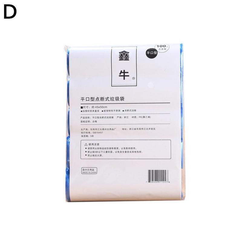 5Rolls 100PCS Garbage Bags Pink Thick Convenient Environmental Waste Storage Cleaning 45*50CM Bags Trash Plastic Q3H9: Blue