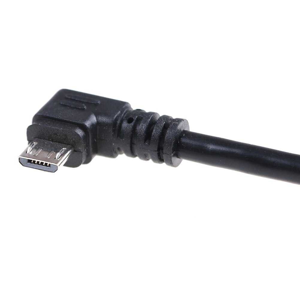 Left Angled 90 Degree Micro USB Male To USB Data Charge Connector Cable 25cm For Tablet Phone Charging Cable