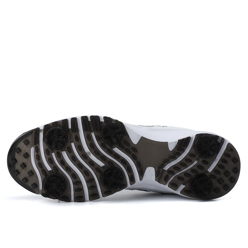 Original golf herrskor snabb snörning läder sportskor anti slip herr golf sneakers märke f sko gym sneakers big boy