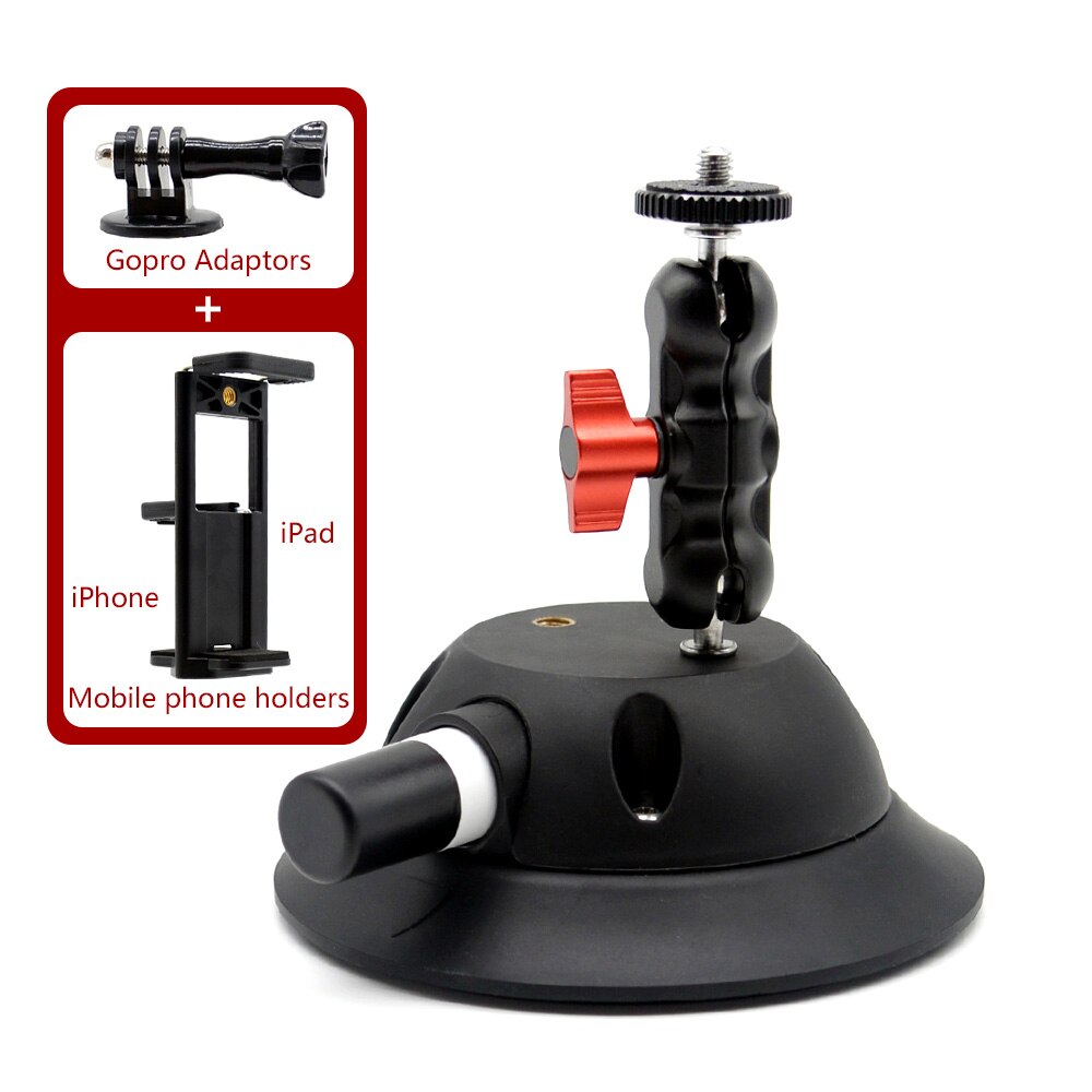 Glas saugnapf Aktion kamera Sport Nocken Stativ Halterung für Auto rekord Halfter stehen Halterung für gopro Held8 7 6 5 zubehör: Portfolio-7