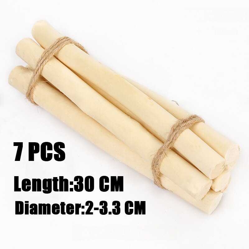 50 Stuks Houten Stok Natuurlijke Tak Boomschors Log Schijven Sticks Diy Ambachtelijke Benodigdheden Voor Bruiloft Party Schilderij Decoratie: 02-30cm