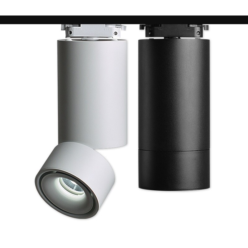 NEUE 360 grad rotation 7 W/12 W COB LED Track Scheinwerfer Tracking Schiene Beleuchtung Aluminium für Kommerziellen wohn Beleuchtung