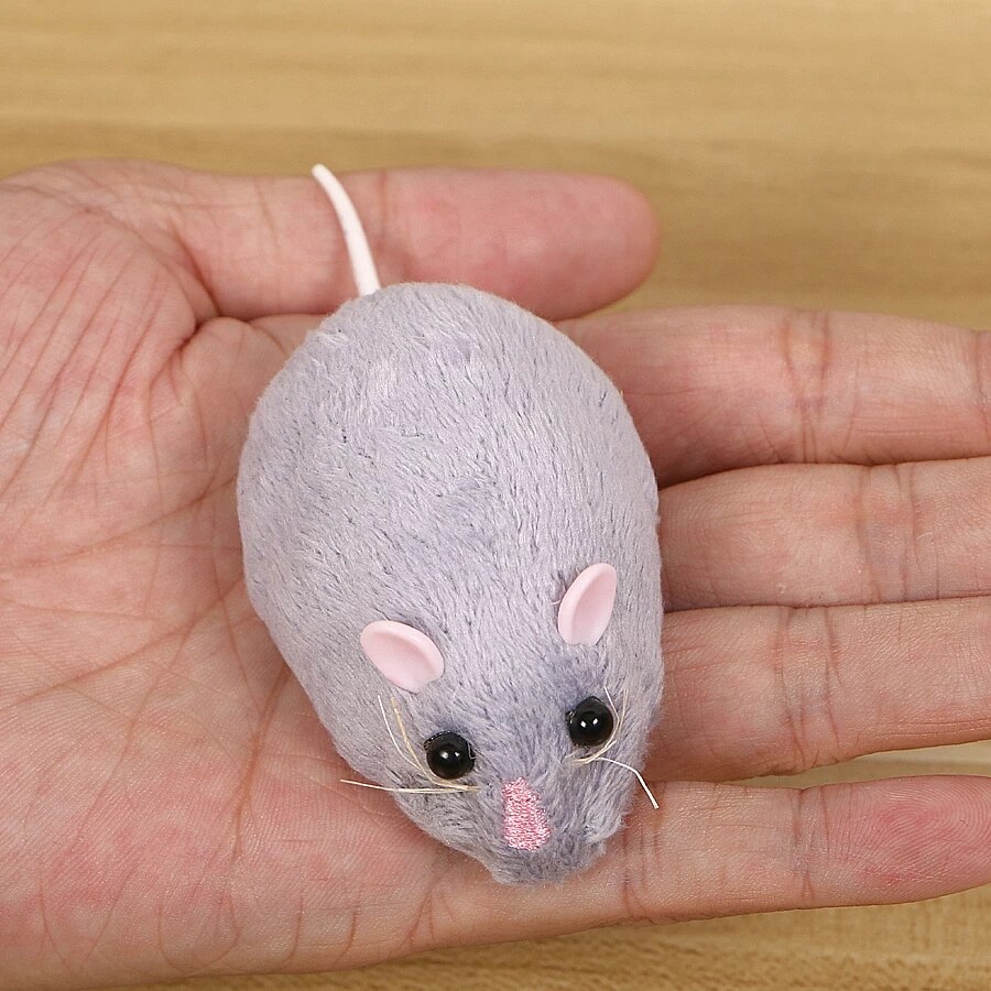 Ratto di emulazione telecomandato elettronico senza fili del giocattolo del topo della peluche di infrarosso RC per i giocattoli spaventosi di trucco di scherzo del canna del gatto