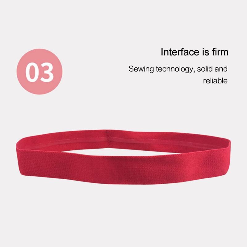 1 pz fasce per le donne calcio yoga fasce per capelli puri antiscivolo gomma elastica sottile sport fascia uomo accessori per capelli copricapo