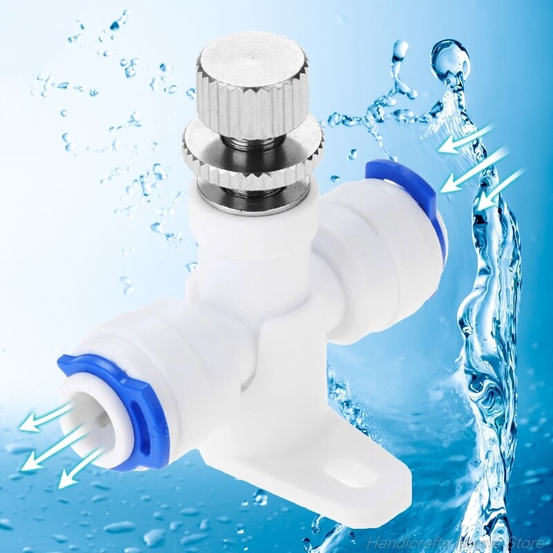 Reverse Osmosis 1/4" Hose RO Water Flow Adjust Valv-e Regulator Waterflow Control Valv-e Connector Fitting Water Speed M15 21