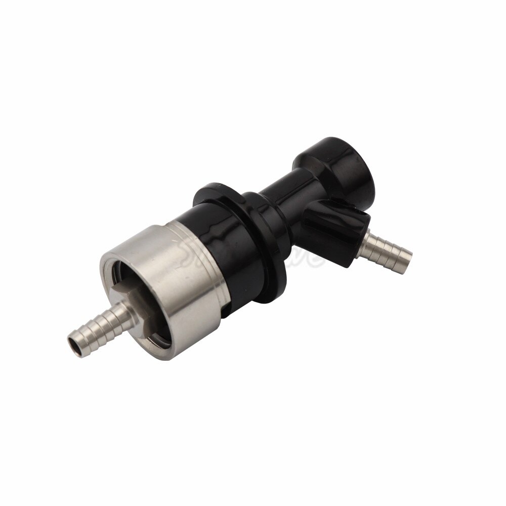 Beer Brewing Carbonation Cap Carbonator &amp; Ball Lock Connector fit soft PET drink bottles Homebrew Kegging: cap with liquid