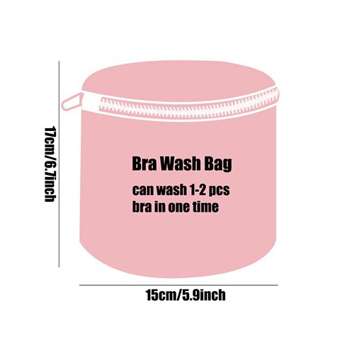 Pink Laundry Bag Washing Machine Bra Clothes Underwear Socks Mesh Bag Travel Sorting Pouch Wash Bags: bra bag