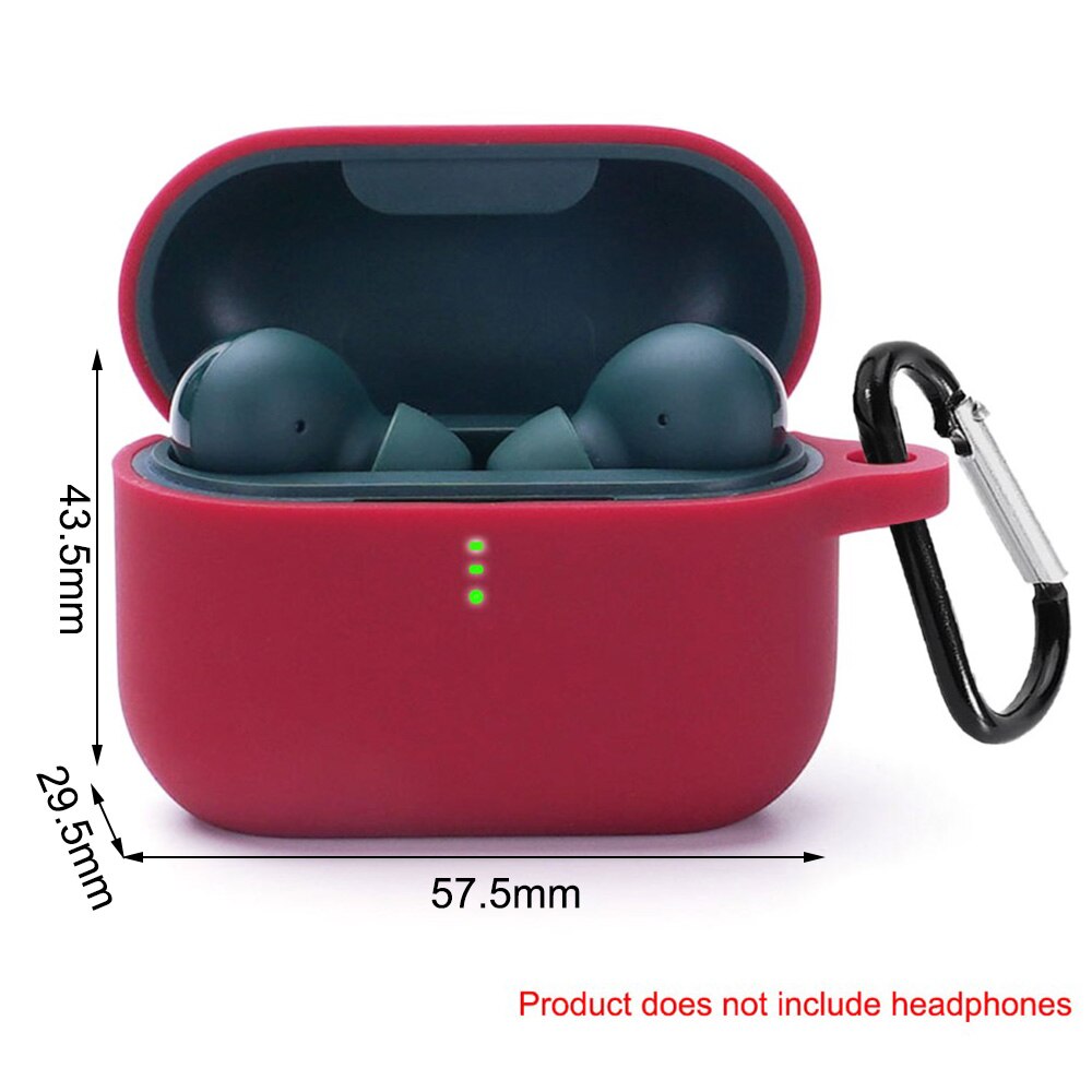 Silicone caso capa protetora da pele para qcy t10 fone de ouvido caso protetor de proteção bluetooth fones de ouvido macio capa de silicone escudo: Vermelho Vinho