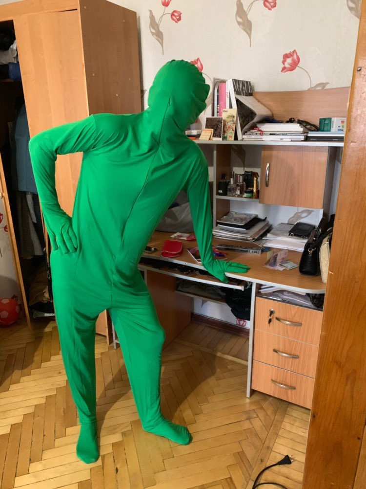 Skin Suit Invisible Effect Stretchy Body Green Screen Suit Photo Adult Tight Suit Comfortable Video