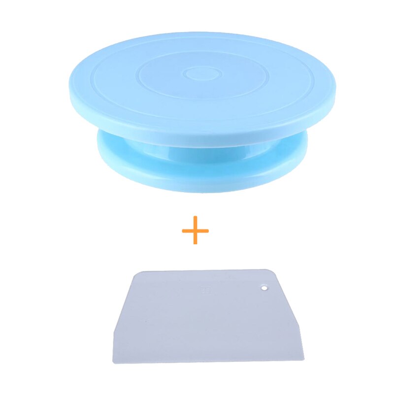 Best Plastic Icing Turntable Cake Decorating Stand Rotaing Cake Stand Spinner Revolving Cakes Turntable for Decoration 132: Blue Sky