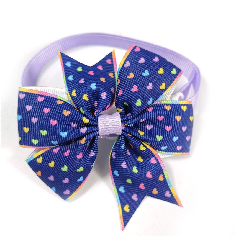 30/50 Uds Día de San Valentín moño para perro de mascota corbatas amor corazón pajaritas Pequeño medio corbatas para perro aseo accesorios suministros para perros mascota