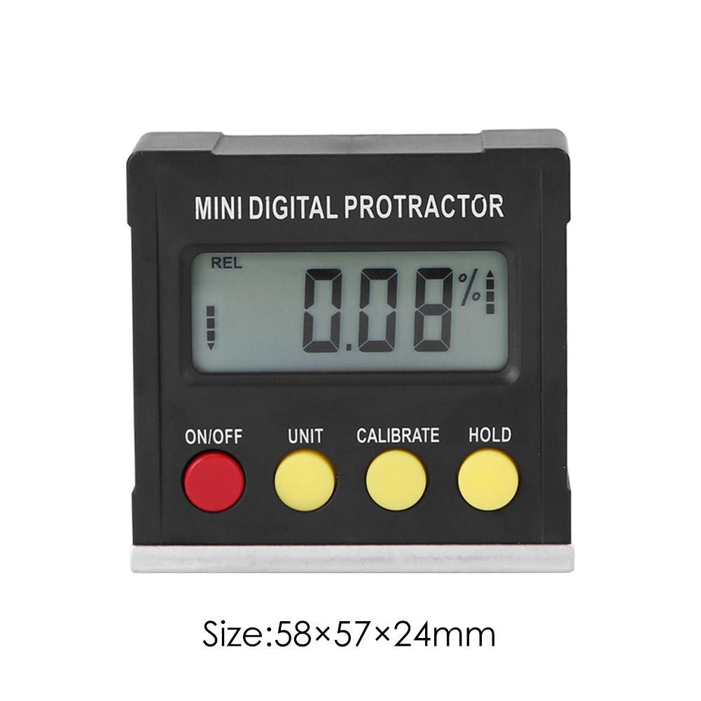 Digital Angle Gauge Level Protractor Inclinometer Angle Finder Level Angle Meter Calibration Button To Any Reference Surface