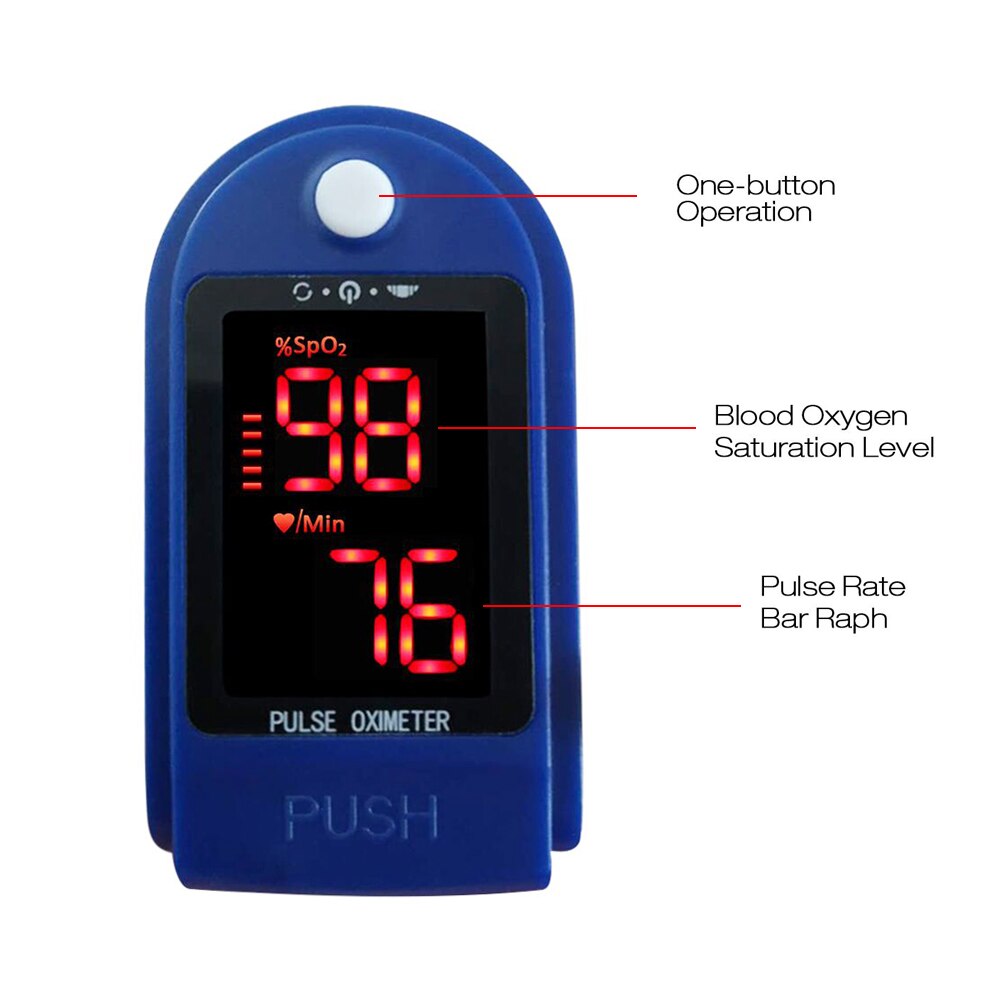 Blod ilt monitor hurtig hurtig aflæsning finger puls oximeter mini spo 2 monitor ilt saturation monitor måleenhed