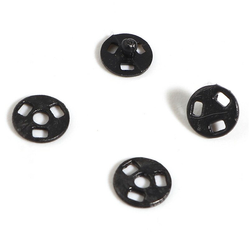 30 Sets (2pcs/Set) Plastic Snap Fasteners Press Button Stud Sewing Accessories For Clothes Doll Making Round Hidden Button 4mm: black