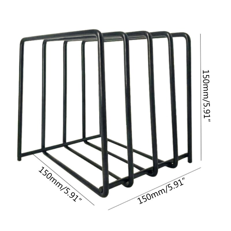 Iron Vinyl Disc Rack Record Display Holder Simple Document Book Stand Storage Organizer Shelf Home Office