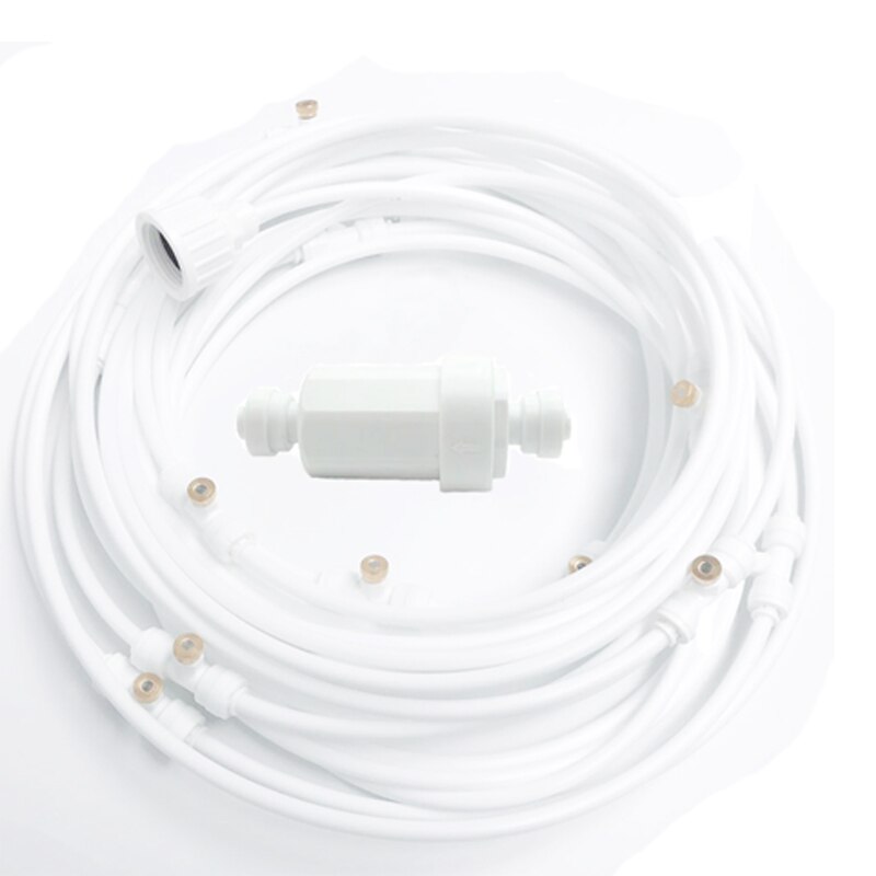 HEMAN Atomized Misting Cooling System Kit Fog System Outdoor Courtyard Garden Spray Quick Connect Nozzle Irrigation 6-18M