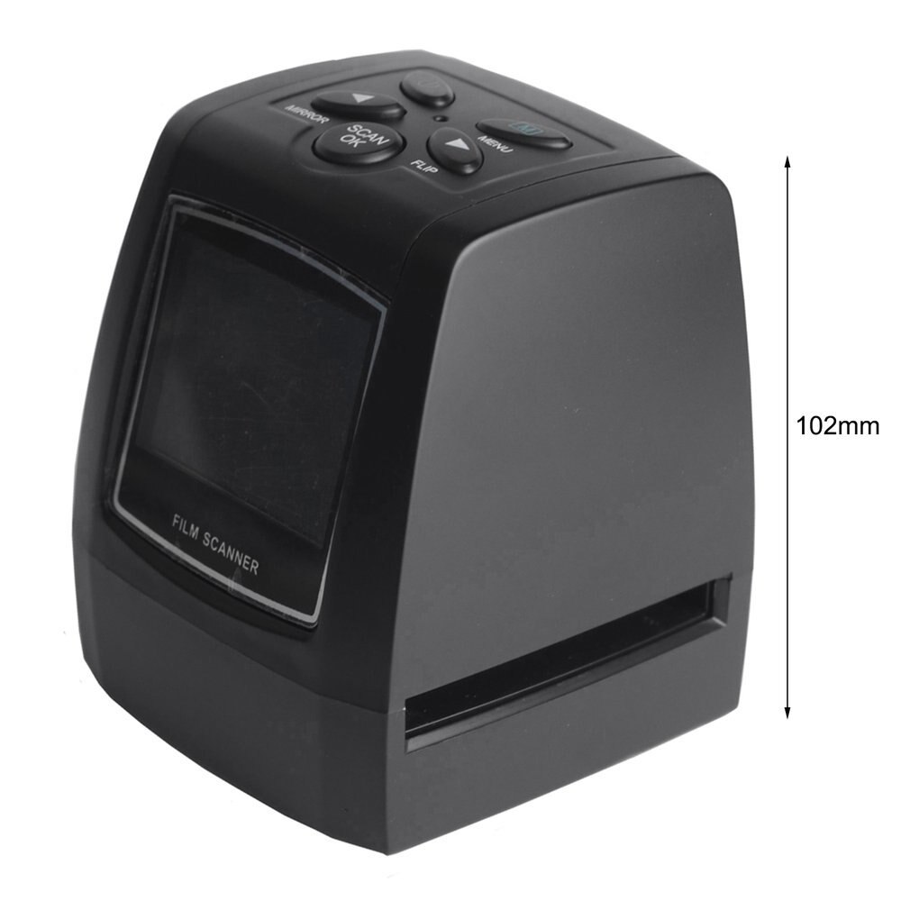 High Fast Photo Printe Resolution Photo Scanner 35mm/135mm Slide Film Scanner Digital USB Film Converter 2.36" LCD screen