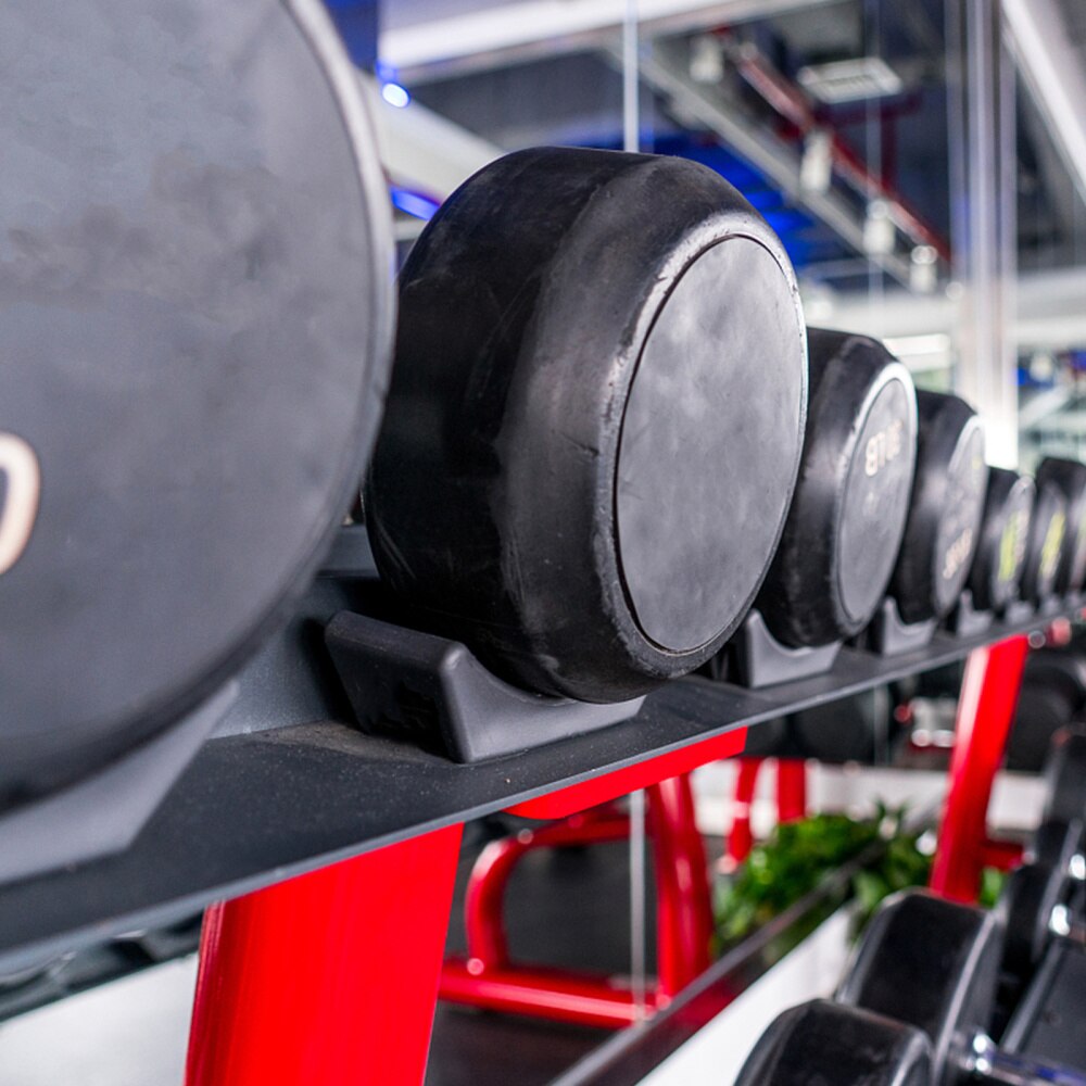 2 st hantlar rack hantel fästen gym hantel förvaringsstativ (svart)