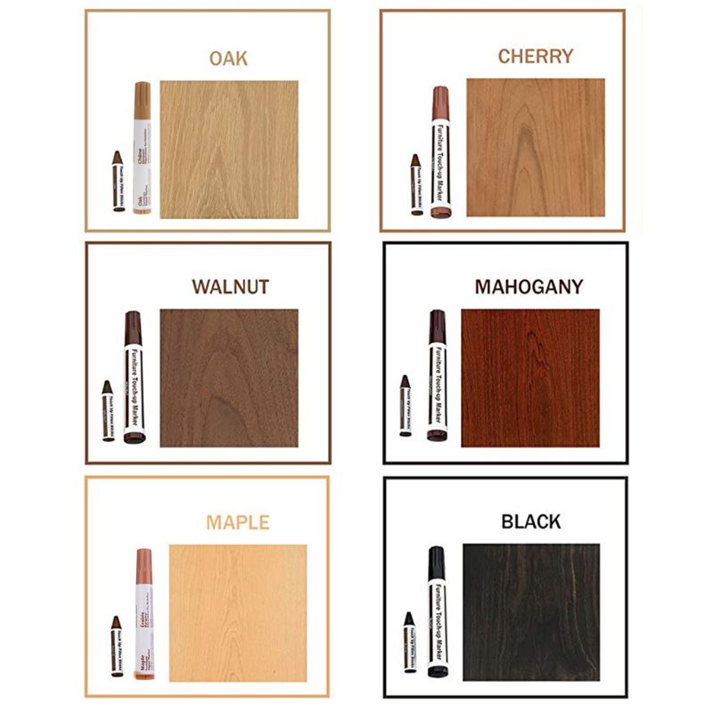 Furniture Repair Wood Cabinet Floor Touch Up Markers Scratch Filler Remover 6XDD