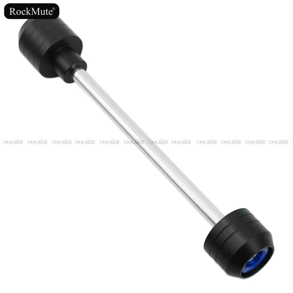 Deslizadores de horquilla de rueda de eje delantero/trasero, Protector contra choques para Yamaha YZF-R6 2003 2004 2005 YZF R6, protección contra caídas de motocicleta: Rear Blue