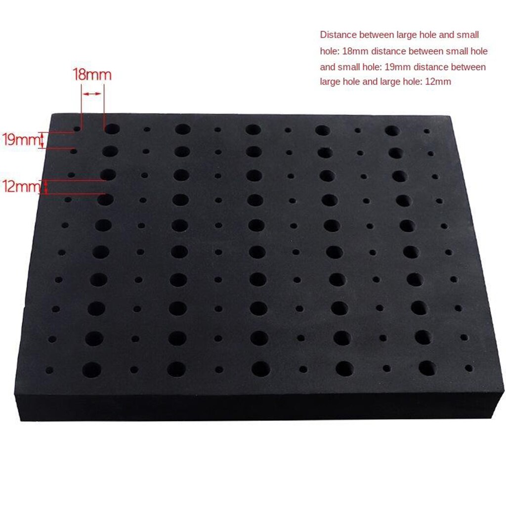 Foam Router Bits Storage Tray Tool Box Organizer 11x13 inch 60x 1/4" and 50x 1/2", Organize and Secure up to 110 Bits
