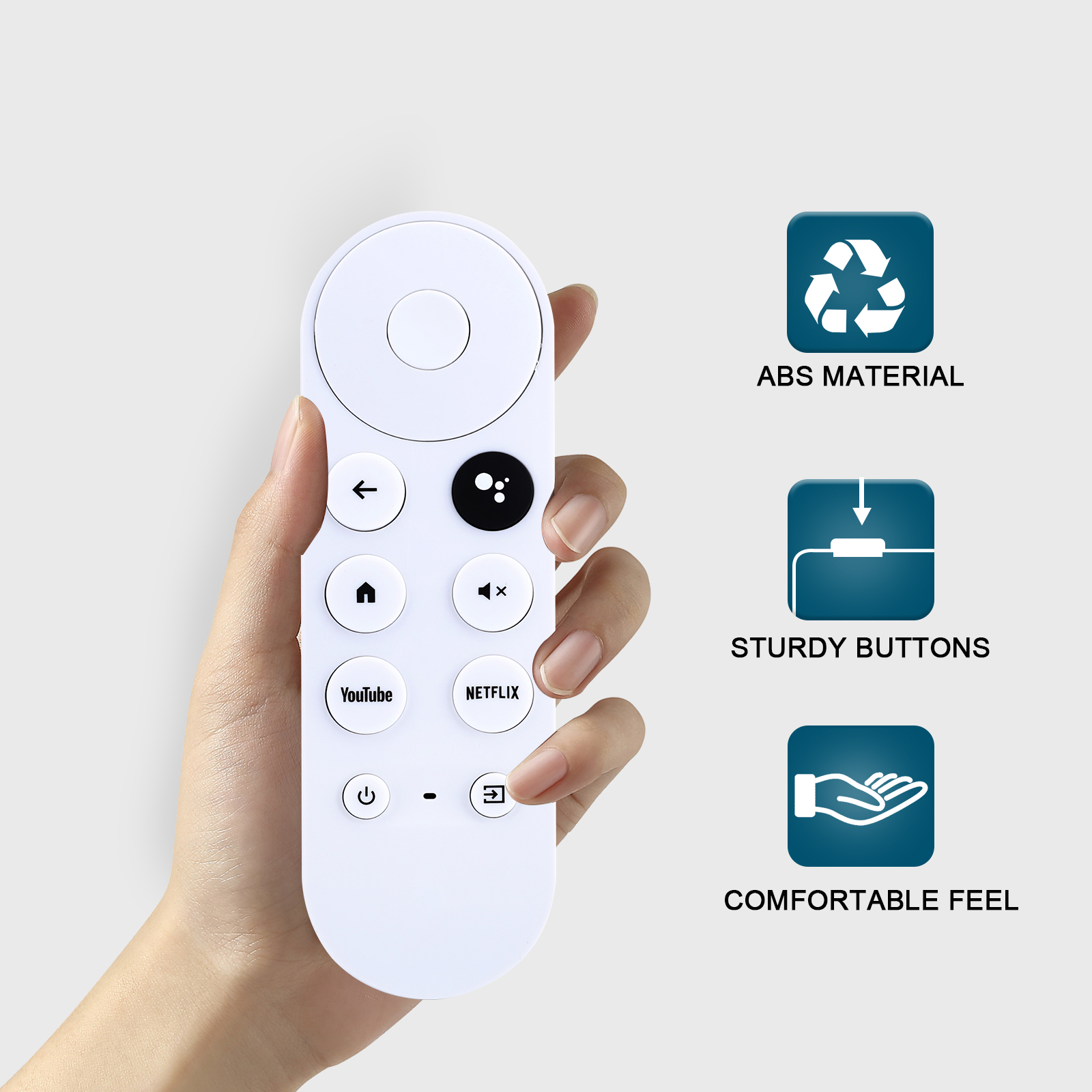 Ersatz für Google-Chromecast-Fernbedienung, für Chromecast mit Google TV Fernbedienung und Google TV Stromer: Ursprünglich Titel