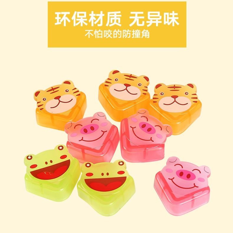 Cute cartoon frog children baby safety thickened transparent table corner soft protective cover anti-collision corner protector