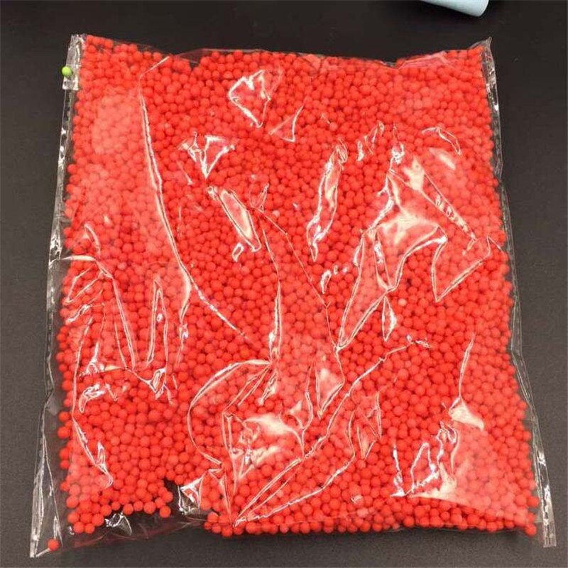 1 paczka 10g przezroczysty balon bańka wypełniacz piankowy styropianowe kulki butelka DIY śnieg błoto cząstki akcesoria Tiny koraliki piankowe: Czerwony