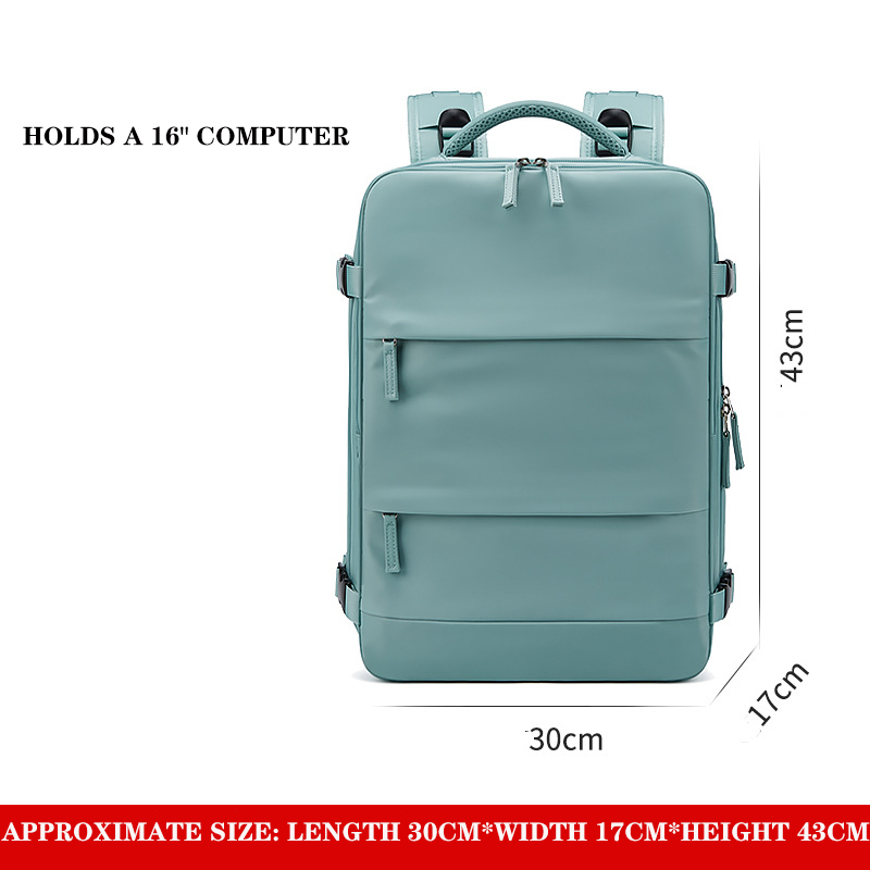 Buylor mochila de viagem feminina 16 polegadas grande capacidade multi-função mala de carregamento usb mochila de bagagem de curta distância