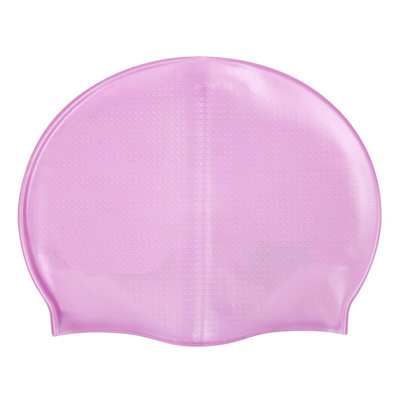 silicone swimming cap unisex waterproof swimming cap soft multicolor: M