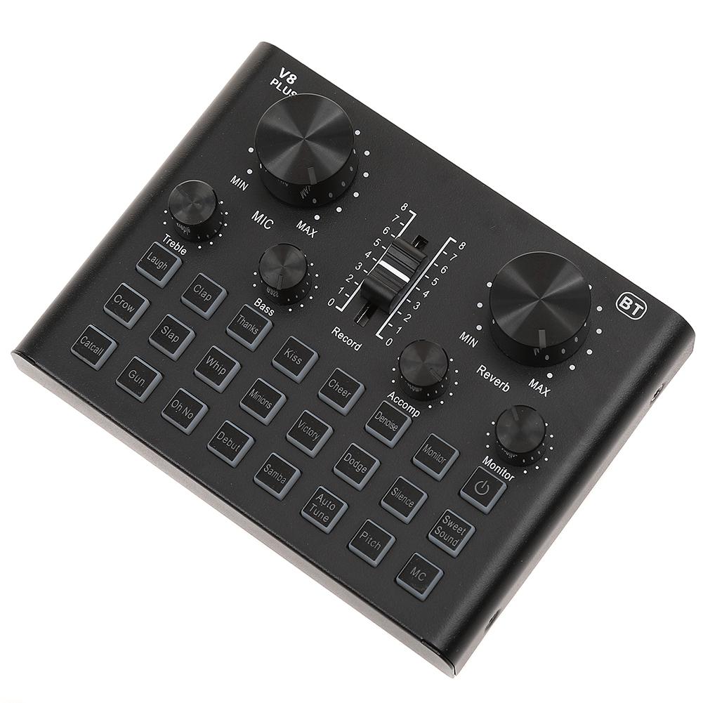 V8 Plus Sound Card Live Universal Internet Outdoor Live Broadcast Equipment ST TL Universal for Computer Pc Mobile Phone