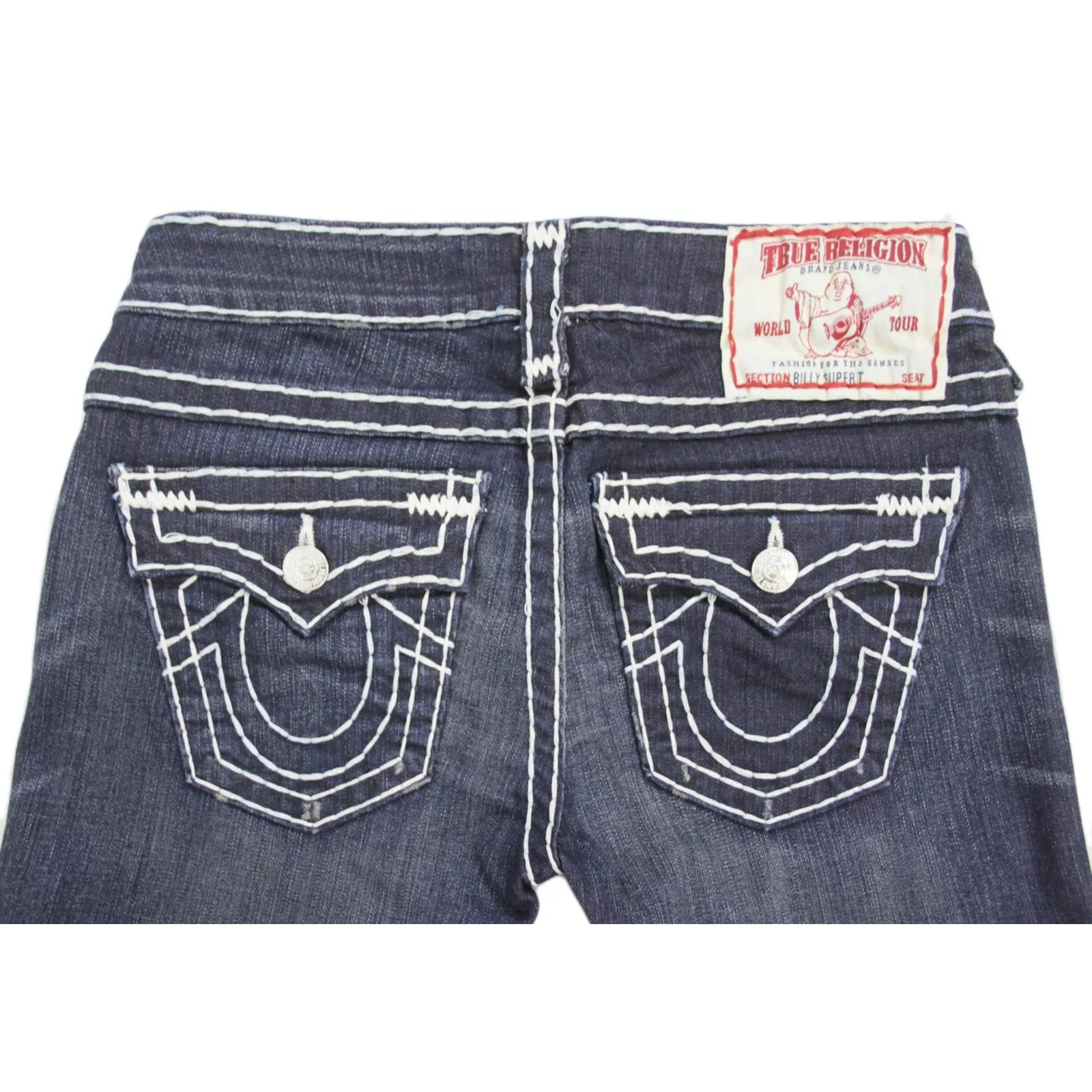 High Waist Buddha Labeling Embroidered Jeans Vintage Gothic Y2K Denim Pants Straight Wide Leg Harajuku Casual Women Clothing: XXL / Beige