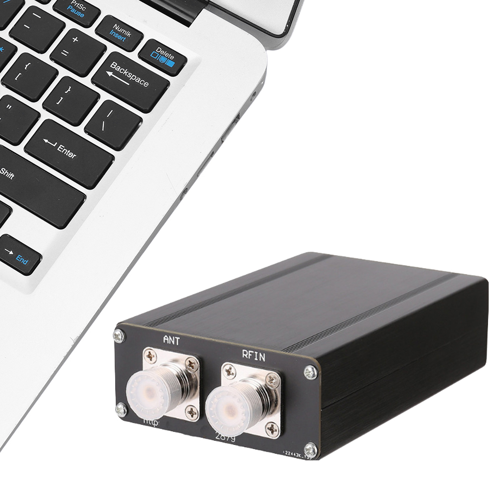 Mini sintonizzatore automatico per antenna da 1,8-50 MHz Display OLED da 0,91 pollici di N7DDC 7x7 3.2 Firmware programmato con alloggiamento in metallo assemblato