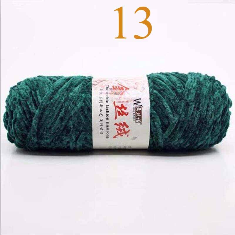 100g Chenille Neue Weiche Regenbogen Wolle Handwerk zur Seite fahren Garn BluePink klobig Häkeln BabySoft betroffen Dicken DIY Samt: Nein. 13