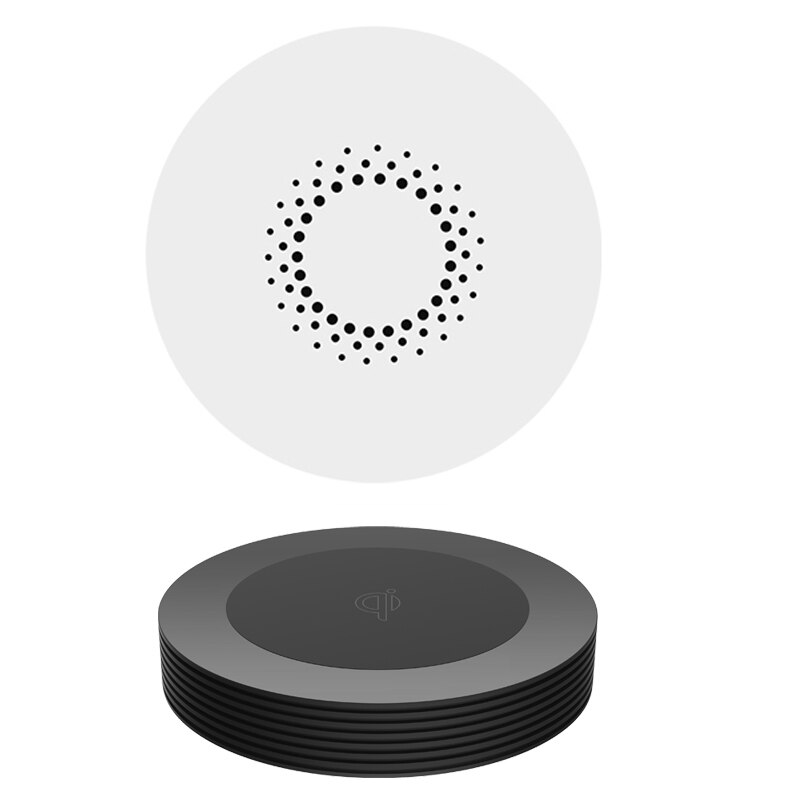 Draadloze oplader voor lange afstand, desktop, koffie, meubels, kantoor, verbergen, qi draadloos opladen voor iphone  xs 11 max, samsung  s20 10: Wit-us plug
