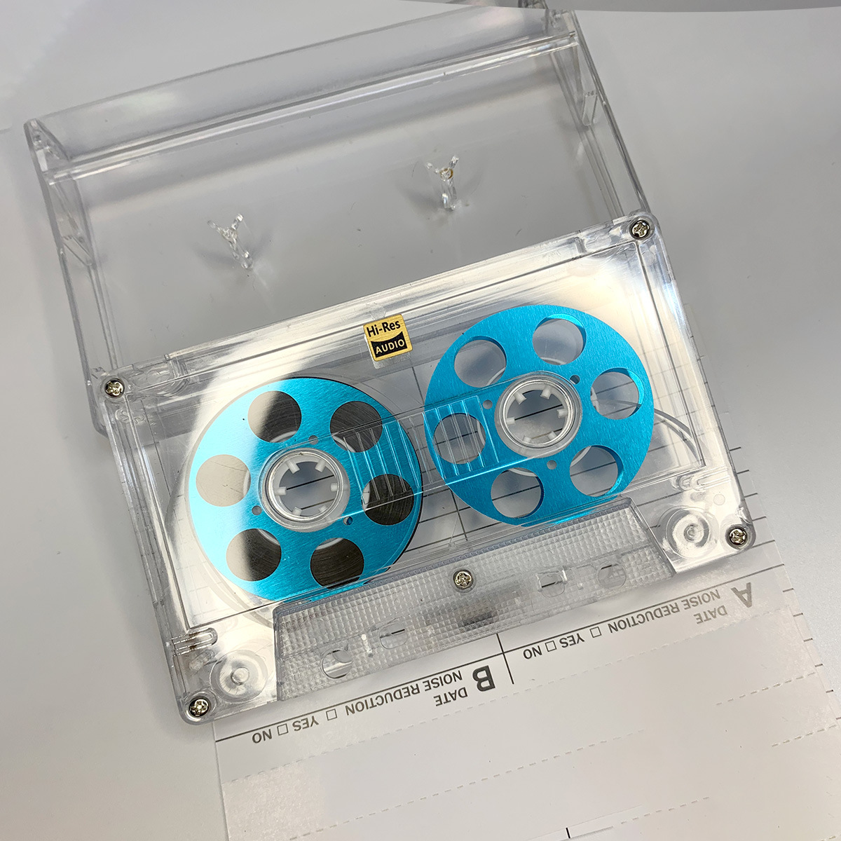 Classic Mini Reel Cassette Tape 50min Blank Recording Tape Double-Sided Metal Reel Retro Style Hi-Res Audio