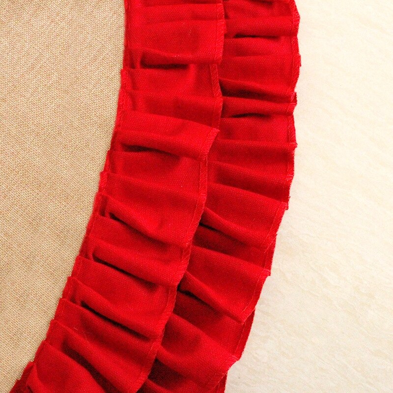 48 Inch Linen Burlap Christmas Tree Skirt Plaid Ru... – Grandado