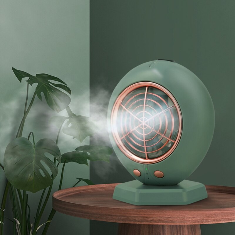 Personal Evaporative Air Cooler, Portable Cooling Fan Quiet 3-Speed, USB Powered Desk Table Fan for Bedroom Home Office