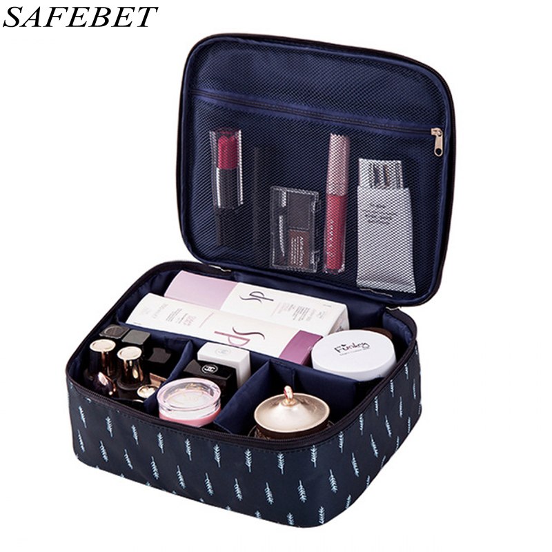 SAFEBET Brand Multifunction Organizer Big capacity Waterproof Portable Cosmetic Bag Man Women Travel Necessity Beauty Makeup Bag