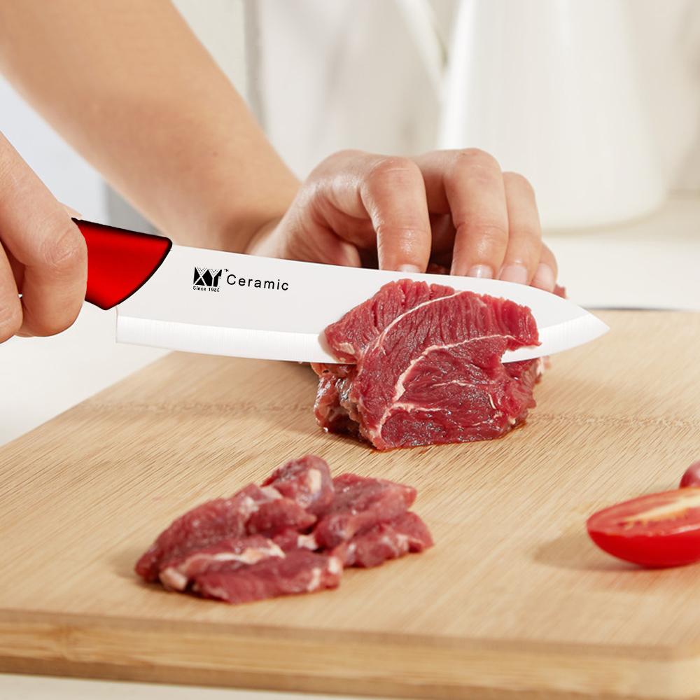 XYj 5 stücke Keramik Messer Set 6 ''Edelstahl Messer Stehen 3'' Schäl 4 ''Utility 5'' schneiden 6 ''Kochmesser Obst Werkzeuge