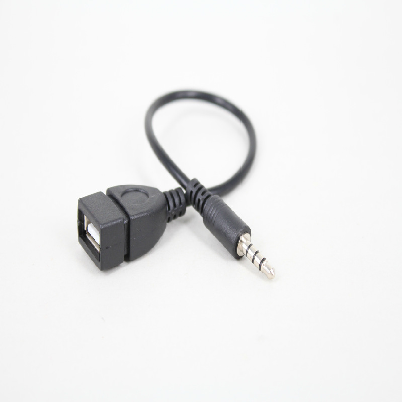 3.5Mm Naar Usb Adapter Kabel Audio Aux Jack Male Converter Oplaadkabel