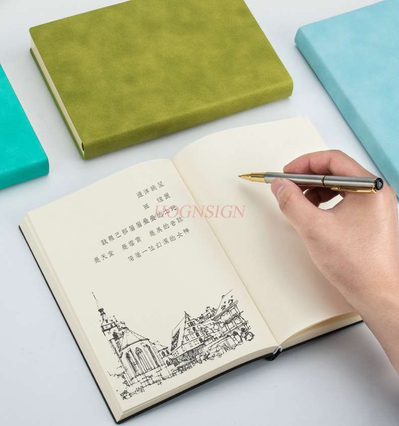 Súper grueso cuaderno de papel blanco bosquejo libro retro grueso diario A5 Bloc de notas