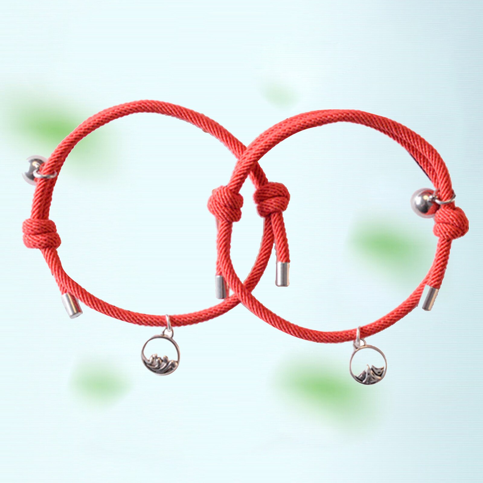 Liebhaber Passenden Armbinde Geflochtene Magnetische Abstand Armbinde Rosa: rot A
