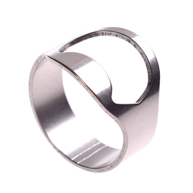 Apribottiglie in acciaio inox, anello per dita, utensili da cucina e sbarra, apribottiglie, leva tappi per feste