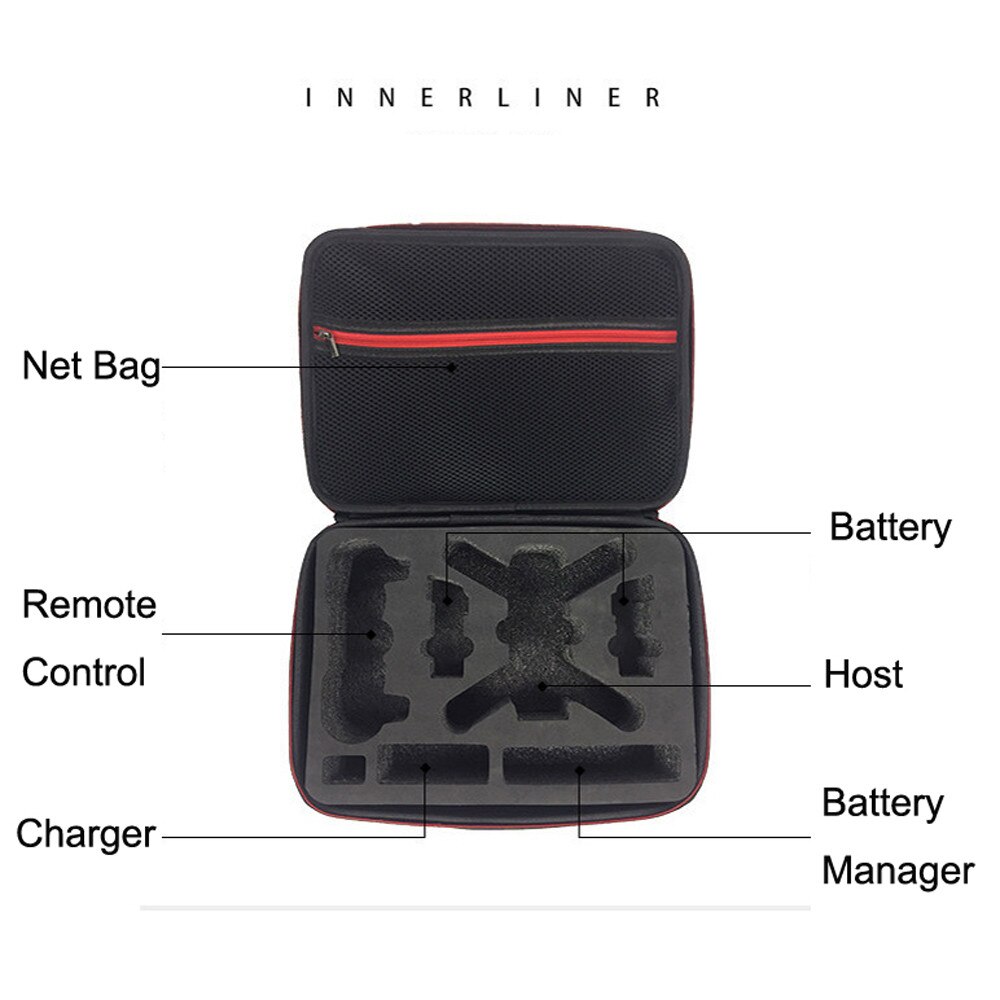 Hiperdeal eva aufbewahrungstasche wasserdichte hülle schultertasche für dji spark drohne rucksack tasche zubehör #f