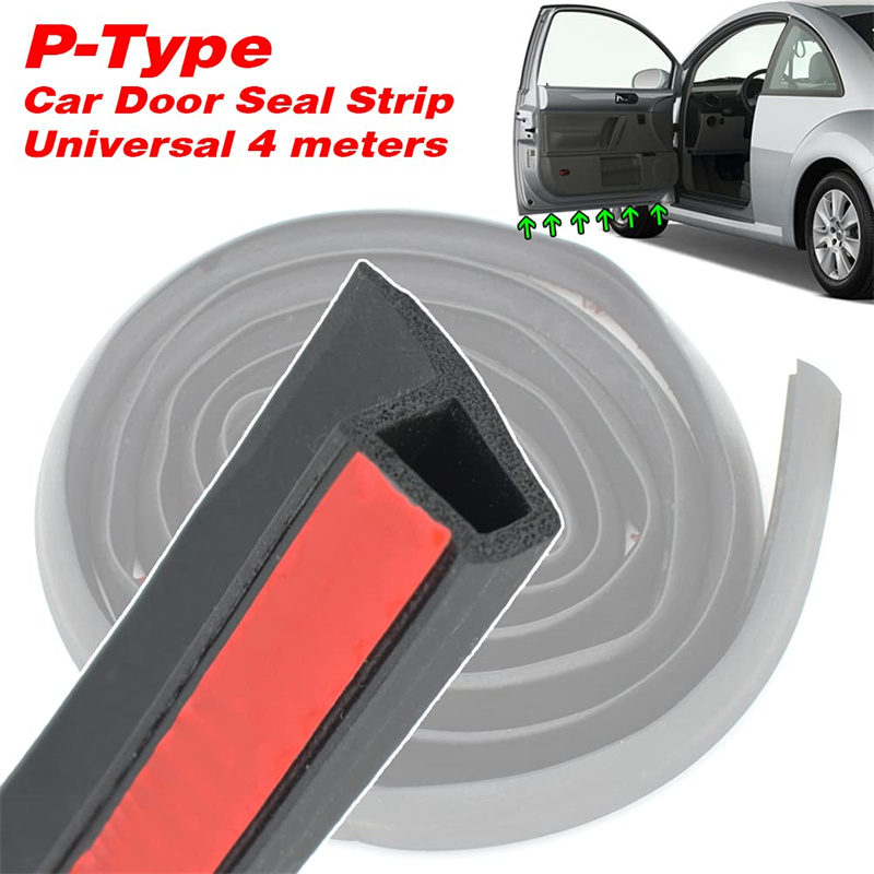 P Type Auto Deur Afdichting Strip Tochtstrip Anti-Stof Rubber Deur Afdichtingen Geluidsisolatie Auto Deur Afdichting Strip