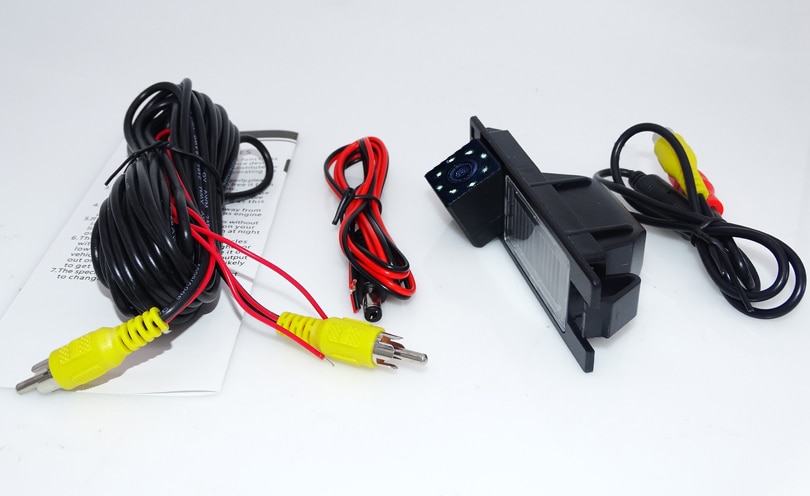 waterproof car backup camera with 8 led +hd ccd image sensor suitable for Opel Astra H/Corsa D/ Meriva A /Vectra C/Zafira B/FIAT